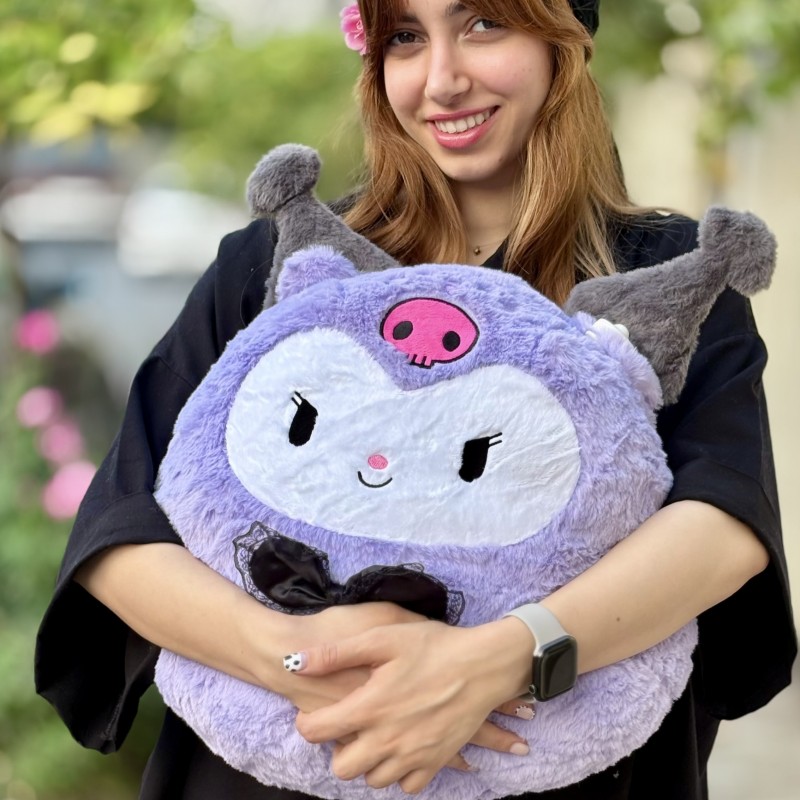 پتو بالشتی کرومی گردالی با پتوی طرحدار