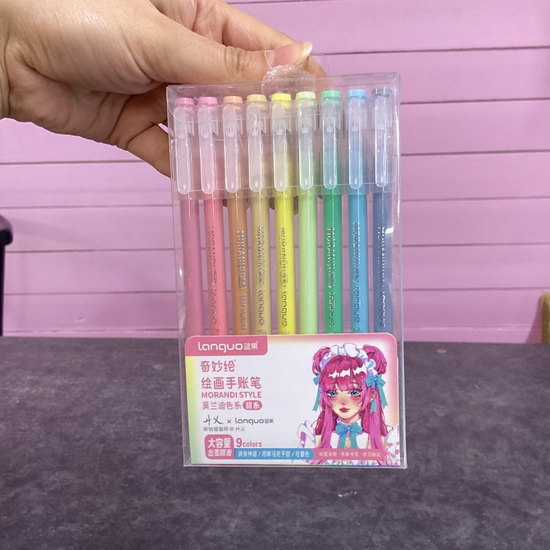 خودکار روان نویس اکلیلی ۹ رنگ‌