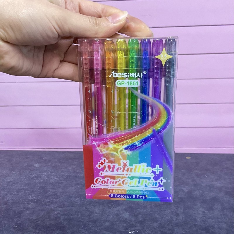 خودکار روان نویس اکلیلی ۸ رنگ‌