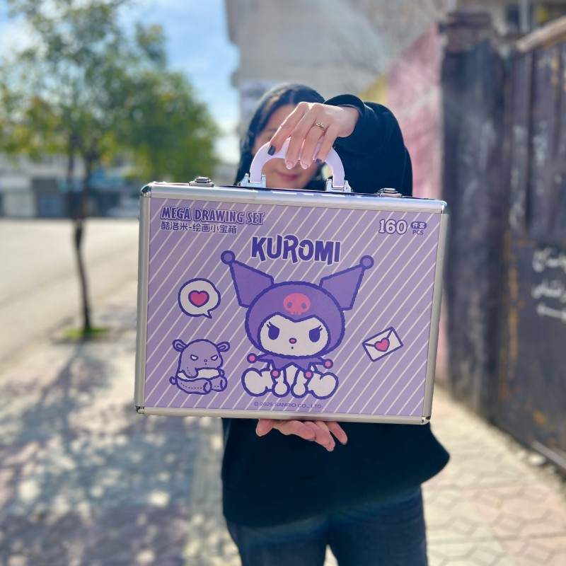 پک‌ چمدانی لوازم نقاشی کرومی