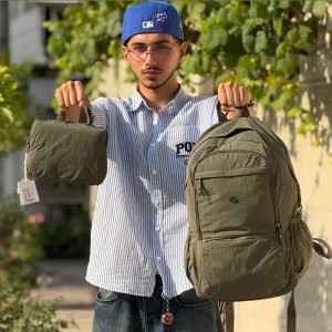 کوله بوبو کد 6056 رنگ سبز پاستلی