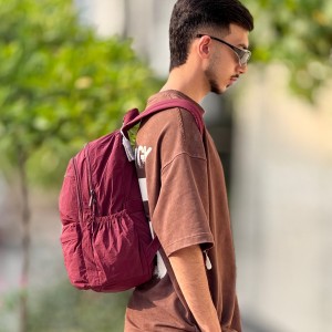 کوله بوبو کد 6059 رنگ زرشکی جیگری