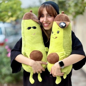 پتو بالشتی آووکادو با پتوی تک رنگ