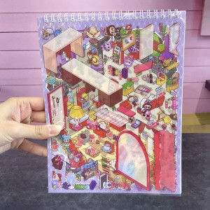 دفترچه استیکر چیدمانی ۳ بعدی لبوبو