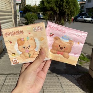 دستمال کاغذی  مربعی طرح دار