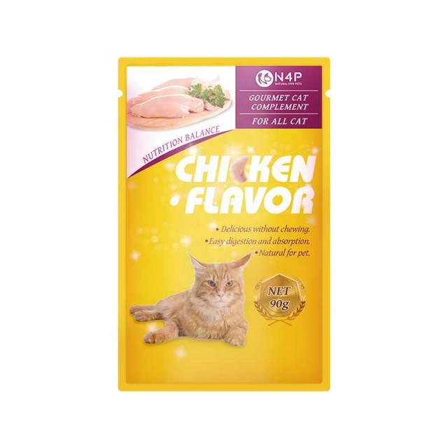 سوپ گربه N4P طعم مرغ