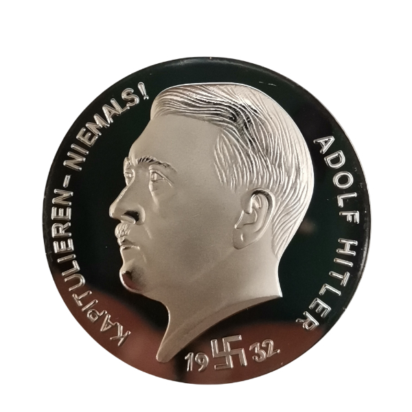 سکه یادبود هیتلر المان نازی 1932 میلادی ابکاری نقره
