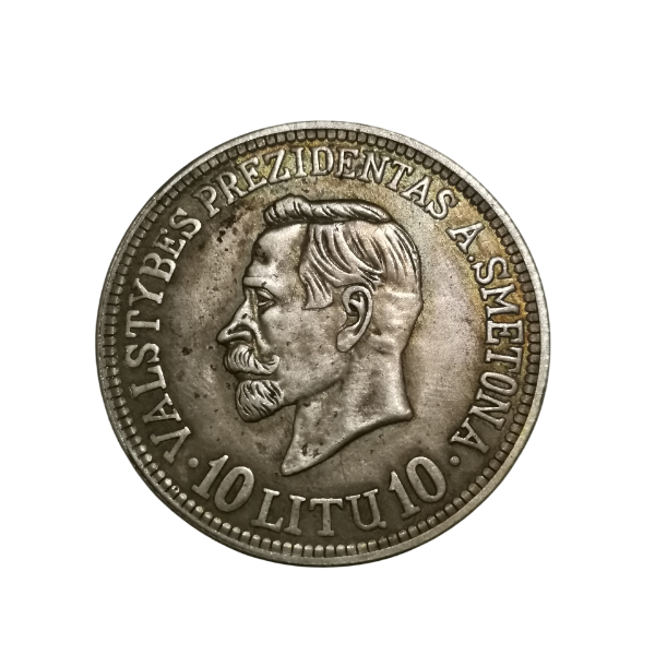 سکه لیتوانی 10 لیتو 1918-1938 میلادی