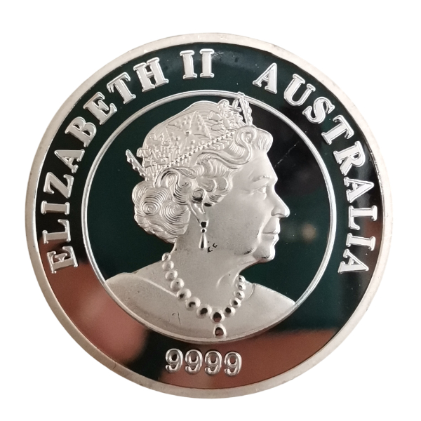 سکه برومبی استرالیا  الیزابت روکش نقره