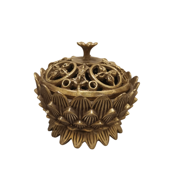 قندان برنزی گل لوتوس