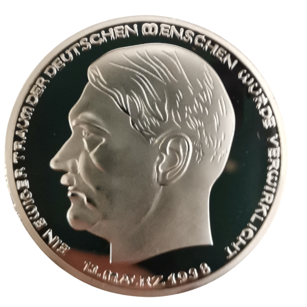 سکه هیتلر آلمان 1938 میلادی روکش نقره