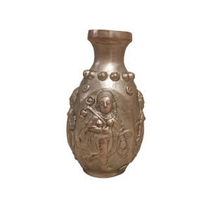 گلدان ساسانی سیمین رقصنده مسی ابکاری نقره