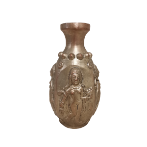 گلدان ساسانی سیمین رقصنده مسی ابکاری نقره