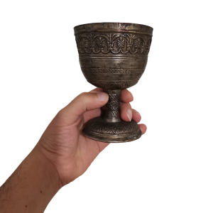 ساغر ( لیوان جام ) هخامنشی مسی ابکاری نقره