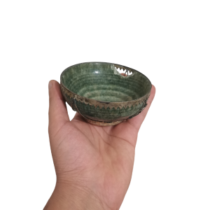 کاسه سنگ یشم سبز قدیمی