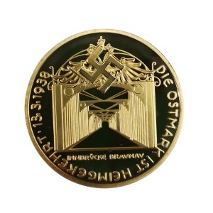 سکه یادبود هیتلر المان 1938 میلادی ابکاری طلا