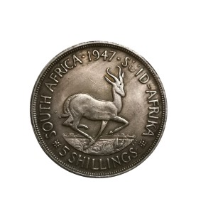 سکه 5 شیلینگ شاه جورج ششم 1947 میلادی