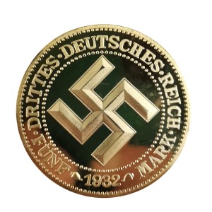 سکه المان هیتلر 1932 میلادی ابکاری طلا