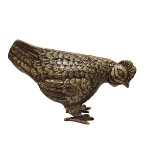 مجسمه برنجی مرغ