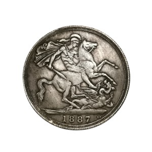 سکه ویکتوریا بریتانیا کبیر 1887 میلادی