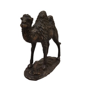 مجسمه شتر دو کوهان برنزی