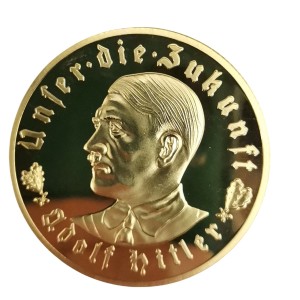سکه ادولف هیتلر المان 1933 میلادی روکش طلا