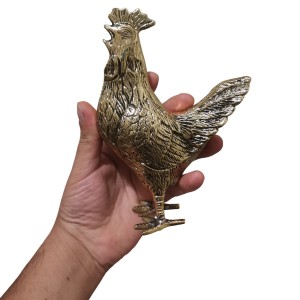 مجسمه خروس برنجی