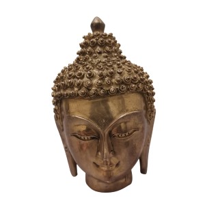 مجسمه سر بودا برنزی