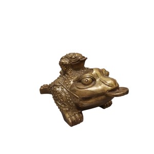 مجسمه قورباغه وزغ برنزی