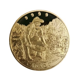 سکه‌ یادبود کانادا  الیزابت دوم روکش طلا