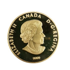 سکه‌ یادبود کانادا  الیزابت دوم روکش طلا