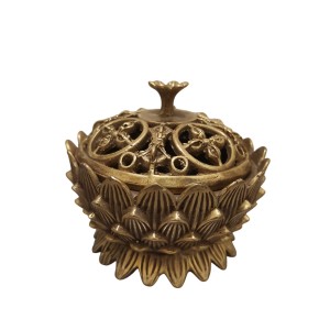 قندان برنزی گل لوتوس