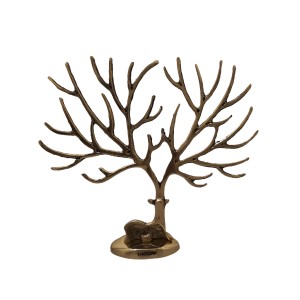 مجسمه جا جواهری گوزن برنجی