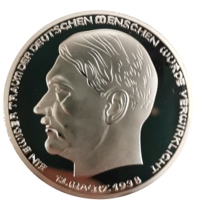 سکه هیتلر آلمان 1938 میلادی روکش نقره