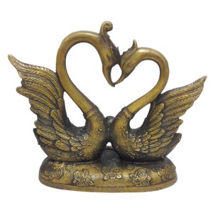 مجسمه قو عاشق برنزی