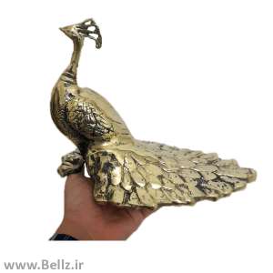 مجسمه طاووس برنجی - (کد ۲)