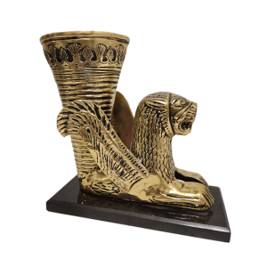 مجسمه ریتون شیر بالدار برنجی (تکوک)