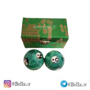 گوی مدیتیشن آرامش اعصاب ینگ یانگ سبز رنگ