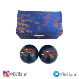 گوی مدیتیشن آرامش اعصاب طرح فیل سرمه ای