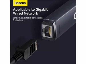 مبدل یواس‌بی به پورت شبکه بیسوس Baseus Ethernet Adapter USB to RJ45 LAN Port WKQX000113