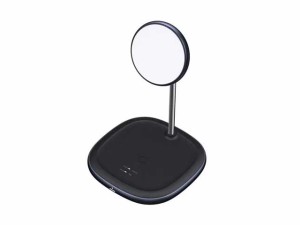 پایه نگهدارنده مگنتی و شارژر وایرلس بیسوس Baseus Swan 2-in-1 Wireless Magnetic Charger 20W WXSW