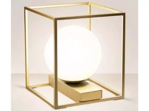 چراغ رومیزی شیائومی label EGLO gold cube atmosphere table lamp 97794C