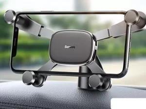 پایه نگهدارنده گوشی بیسوس Baseus Horizontal Screen Gravity Vehicle-mounted Holder