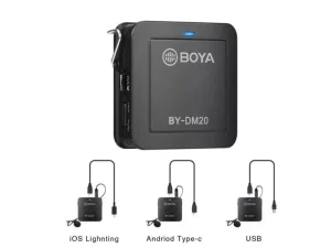 میکروفن یقه‌ای بویا BOYA BY-DM20 2-Person Recording Kit with Lavalier