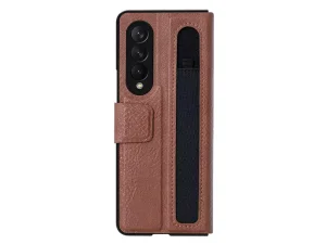 کیف چرمی محافظ نیلکین Nillkin Samsung Galaxy Z Fold 3 Aoge Leather Case