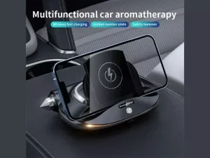 شارژر بی سیم 5 کاره خودرو R100 5 in 1 fast wireless car charger phone car charger mount