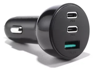 شارژر فندکی یو اس بی و تایپ سی فست شارژ 70 وات جویروم Joyroom JR-CL26 70W 3-Port (2PD+1USB) Car Charger