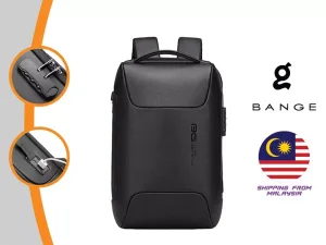 کوله پشتی چرم ضد سرقت لپ تاپ 15.6 اینچ یو اس بی دار بنج Bange BG-6622 Tas Laptop Backpack Kulit Sapi Asli 15.6 Inch