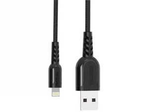 کابل شارژ یو اس بی به لایتنینگ 2.4 آمپر 1.2 متری پورودو Porodo PD-12TUBL lightning cable 1.2 m