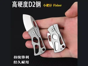 چاقو آنباکسینگ تاشوی قابل آویز به دسته کلید Self-Defense Knife Portable Keychain Unpacking Express Knife